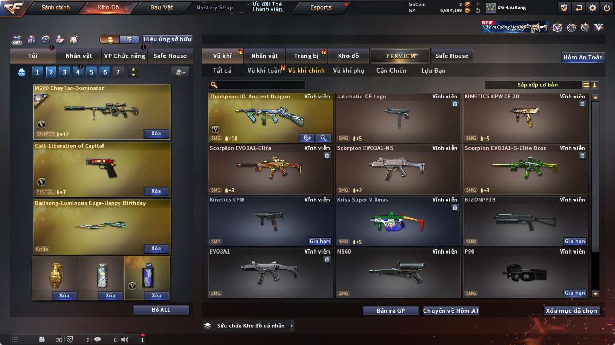 shop acc cf uy tin gia re